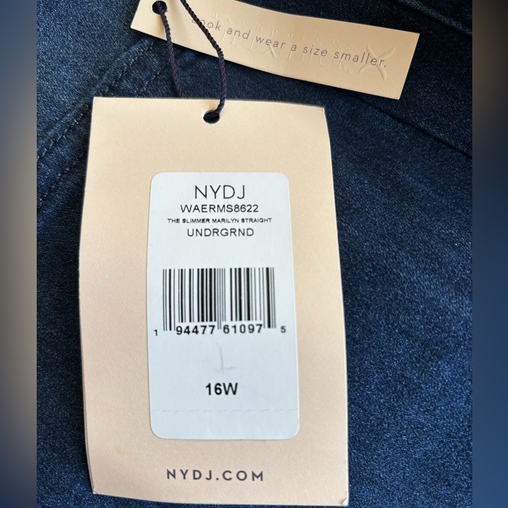NYDJ Jeans | The Slimmer Marilyn Straight | 16 (18) - Picture 4 of 9